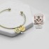 Personalized Pet Portrait Bangle Dual Charm, Custom Dog / Cat Photo Engraved Bracelet, Unique Holiday Gift Pet Memorial Gift for Dog Mom & Cat Mom