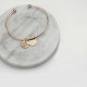 Personalized Pet Portrait Bangle Dual Charm, Custom Dog / Cat Photo Engraved Bracelet, Unique Holiday Gift Pet Memorial Gift for Dog Mom & Cat Mom