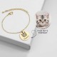 Custom Single Charm Pet Portrait Bracelet, Personalized Dog / Cat Photo Engraved Bracelet, Best Custom Gift For Pet Lovers & Pet Owners