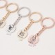 Personalized Single Charm Pet Portrait Keychain Custom Key Ring For Pet Lovers Pet Memorial Gift 