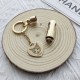 Personalized Pet Photo Engraved Keepsake Urn Keychain, Customized Pet Fur Jar, Pet Loss Gift