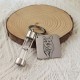 Personalized Pet Ash Hourglass Keychain Pet Memorial Keepsake Cat Dog Rabbit Hamster Key Ring Cremation Jewelry