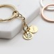 Custom Pet Portrait Keychain Dual Charms,  DIY Dog/Cat Photo Engraved Keychain, Custom Pet Lovers Gift, Pet Themed Accessory