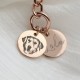 Custom Pet Portrait Keychain Dual Charms,  DIY Dog/Cat Photo Engraved Keychain, Custom Pet Lovers Gift, Pet Themed Accessory
